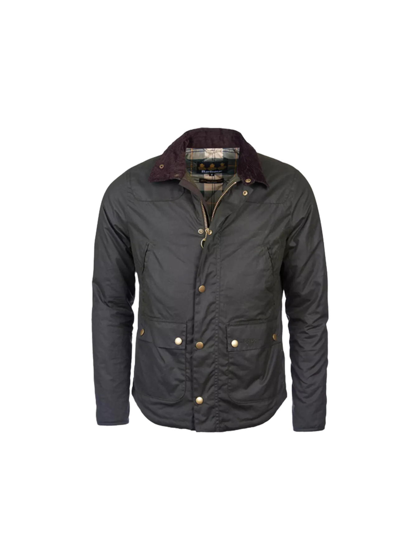 Barbour Reelin Waxed Cotton Jacket Sage Scopri la nuova collezione ONLINE